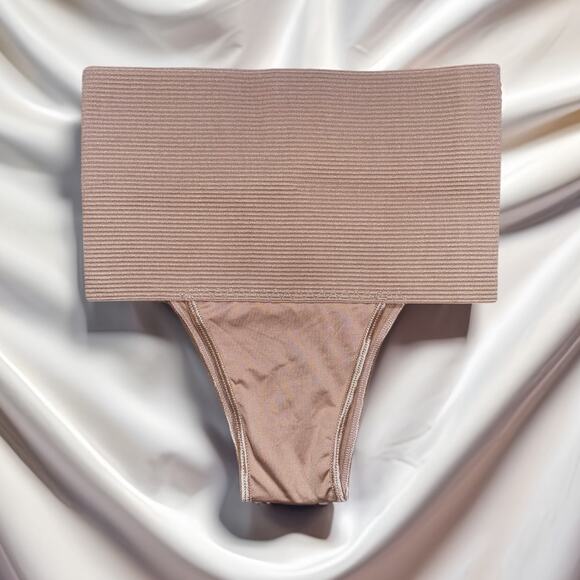 New Medium High Rise Lower‎ Tummy Control Shapewear Panty Cincher Belly Band Tan - Picture 1 of 3